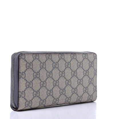 Gucci GG Supreme Monogram GG Pierce Zip Around Wallet Ecru Grigio 3 of 11