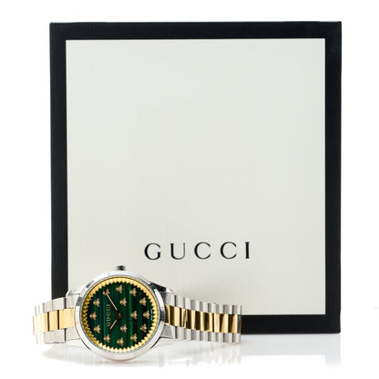 Gucci Stainless Steel Malachite 32mm G-Timeless Bee Quartz Watch 5 of 5