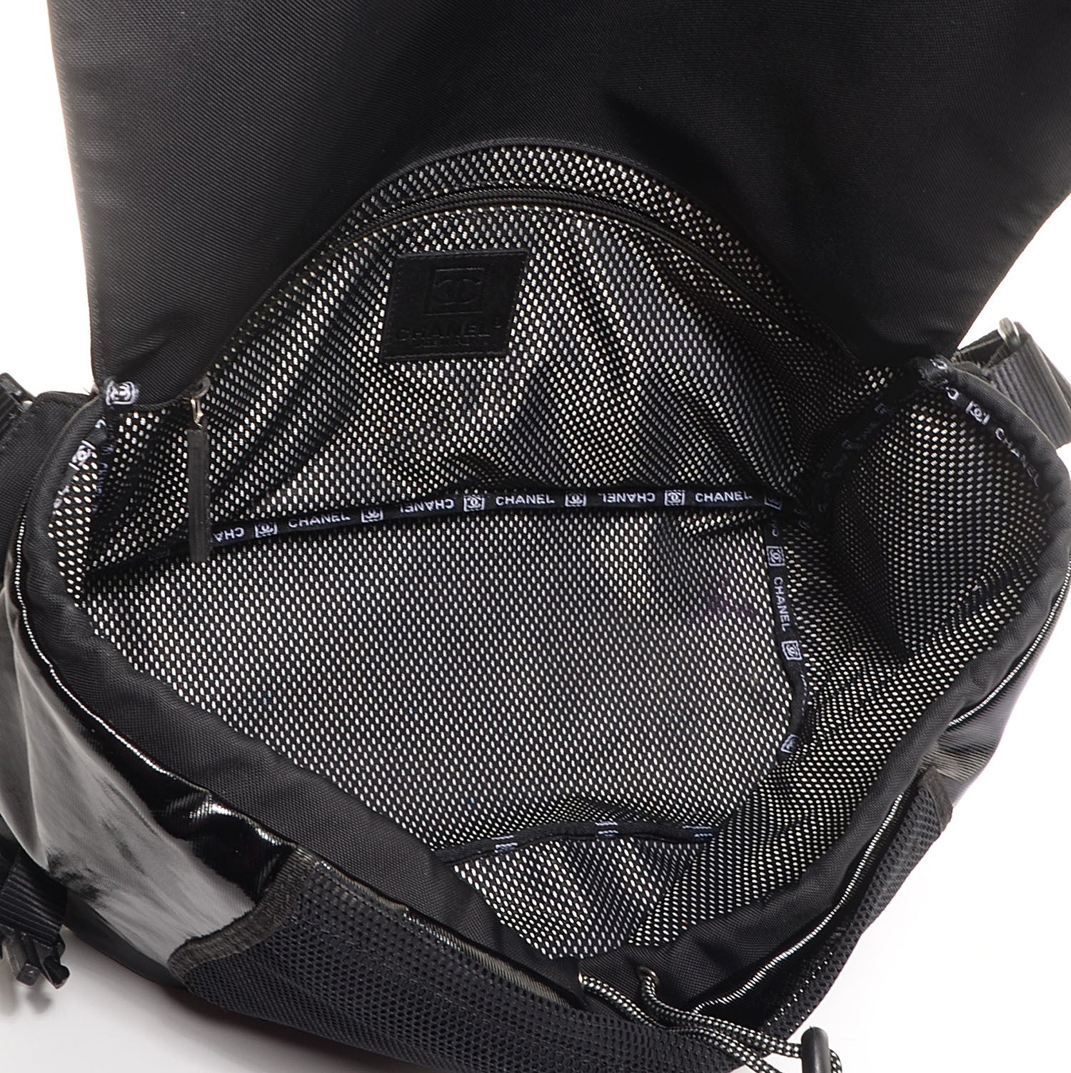 Chanel Coated Canvas Sport Messenger Black 5 of 7