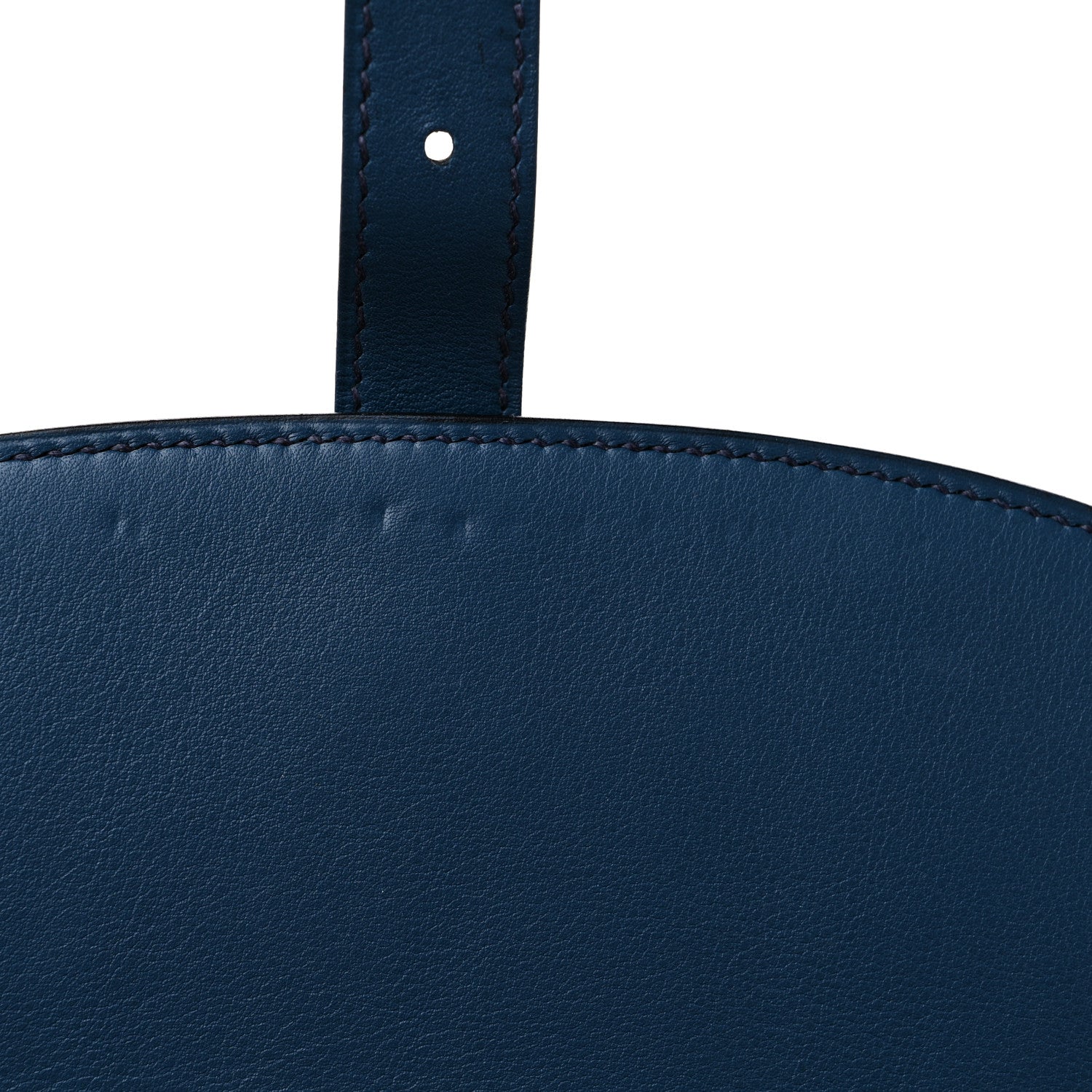 Hermes Swift Wicker Picnic Fishing Bag Bleu de Prusse 9 of 12