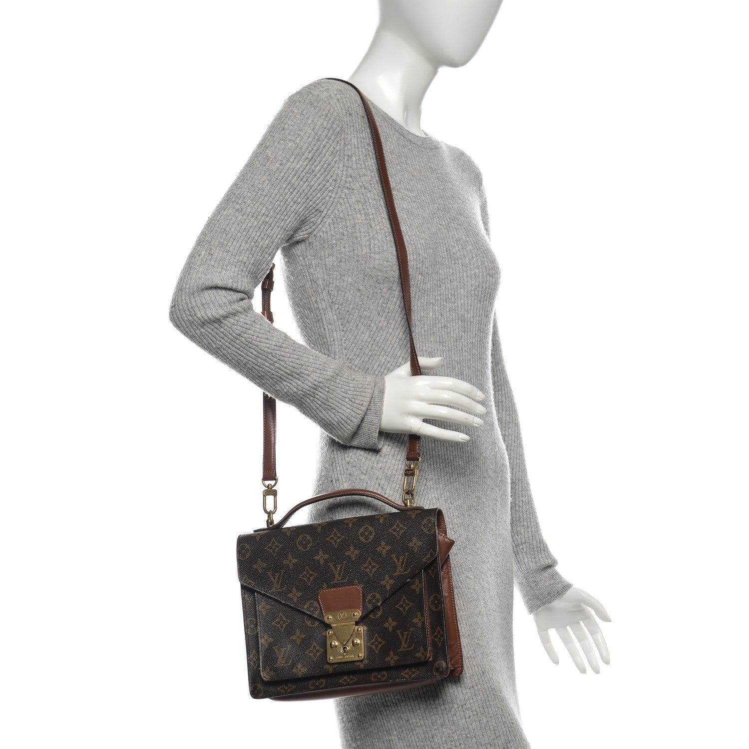 Louis Vuitton Monogram Monceau 28 12 of 40
