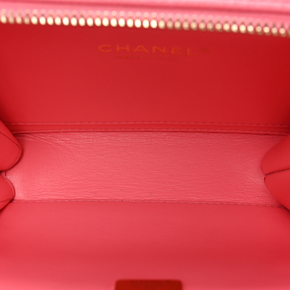 Caviar Quilted Pick Me Up Mini Vanity Case Pink