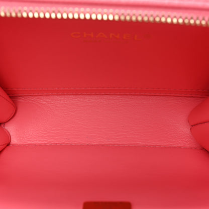Chanel Caviar Quilted Pick Me Up Mini Vanity Case Pink 6 of 19