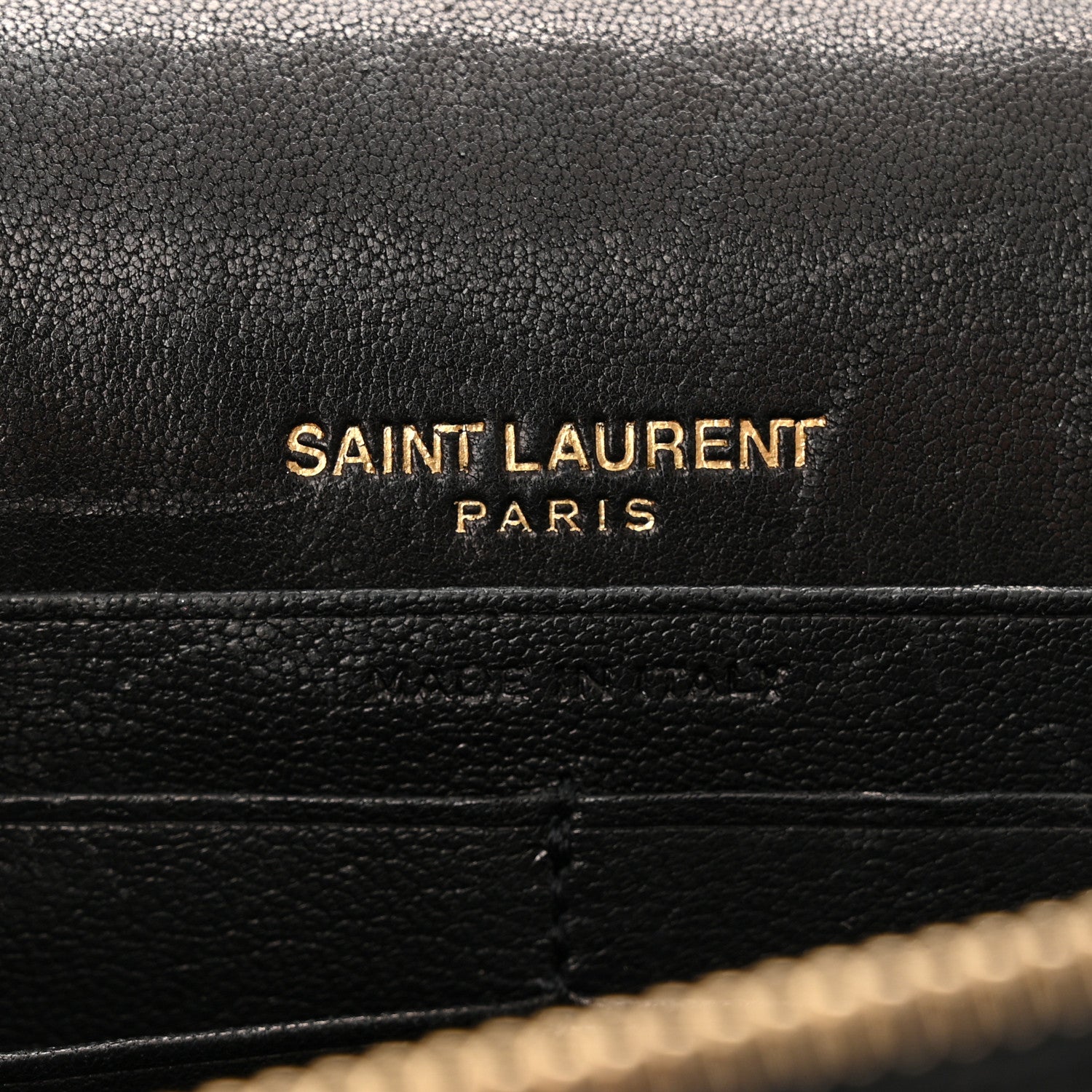 Saint Laurent Smooth Calfskin Classic Monogram Kate Heart Tassel Heart Chain Wallet Black 6 of 15