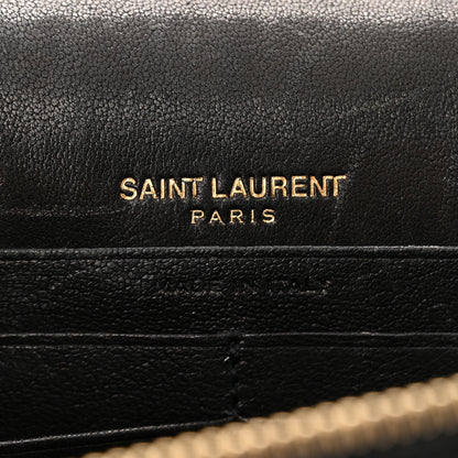 Saint Laurent Smooth Calfskin Classic Monogram Kate Heart Tassel Heart Chain Wallet Black 6 of 15