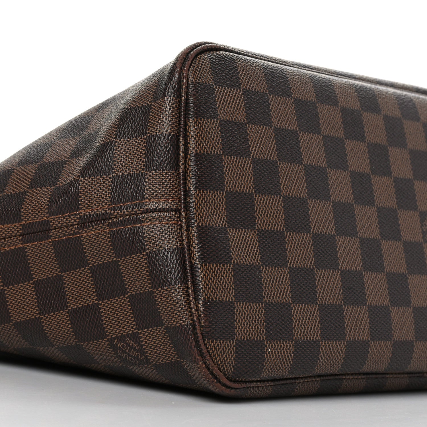 Louis Vuitton Damier Ebene Neo Neverfull MM Rose Ballerine 8 of 11