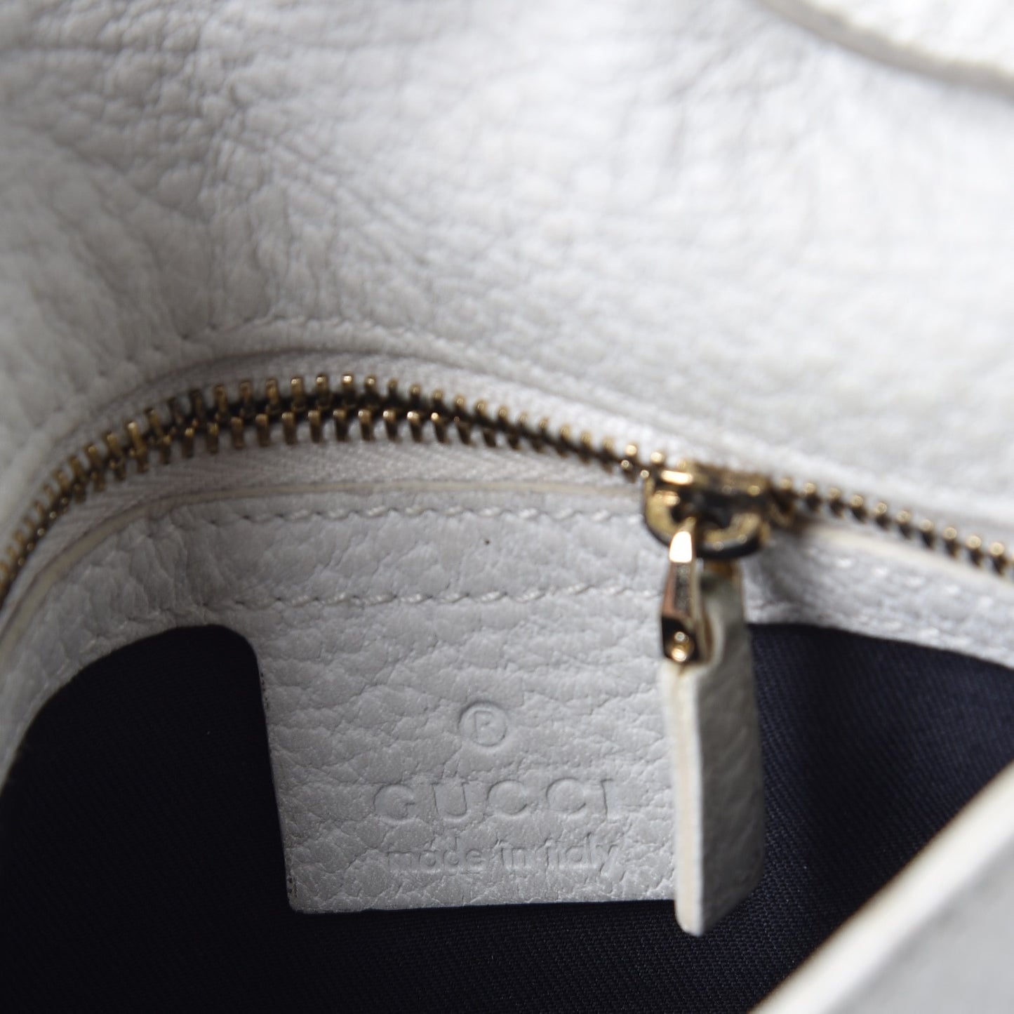 Calfskin Web Small Blondie Shoulder Bag White