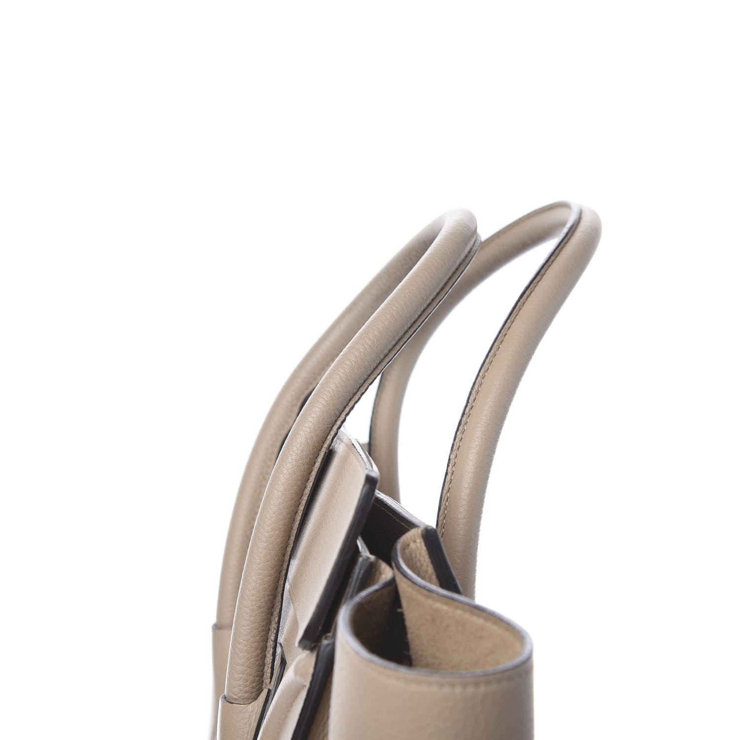 Celine Drummed Calfskin Mini Luggage Dune 11 of 23
