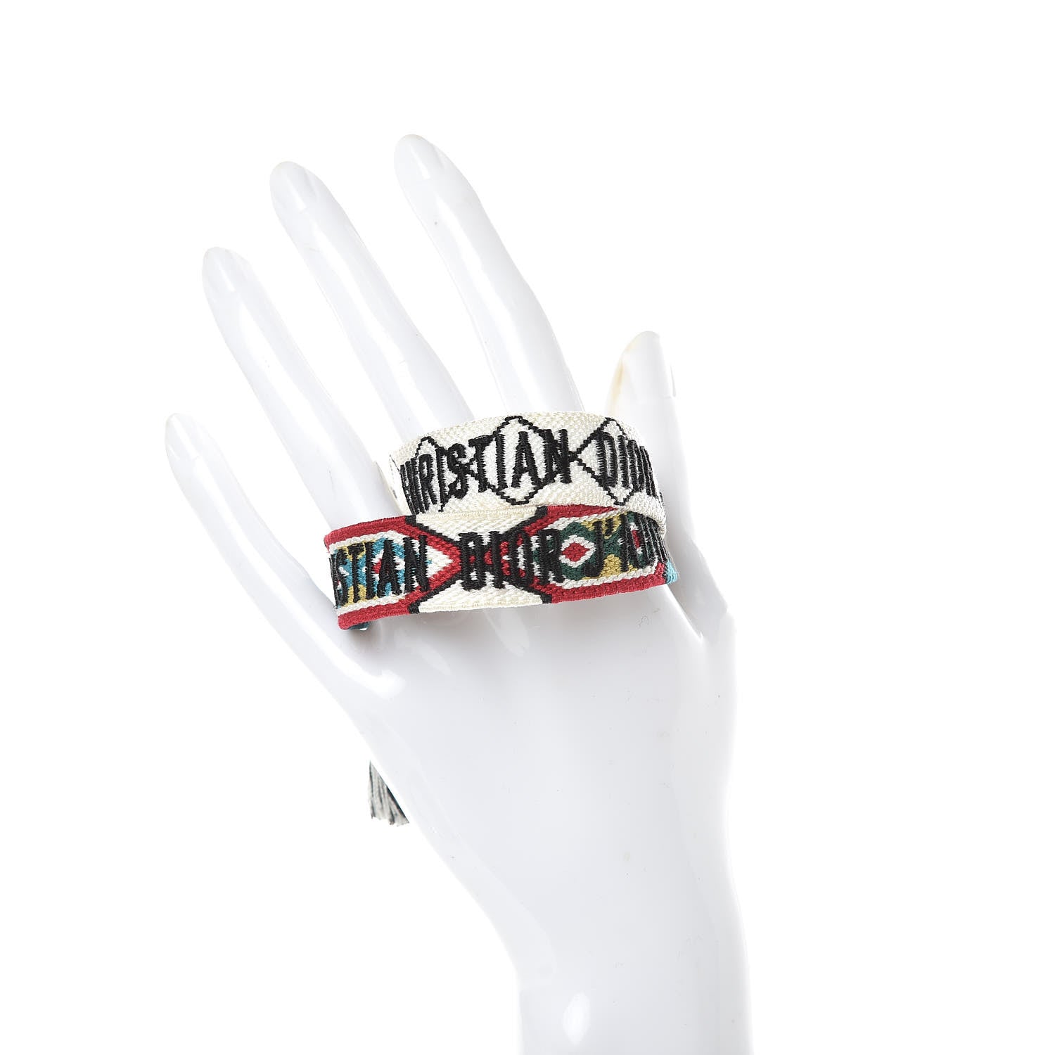 Christian Dior Woven Cotton J'Adior Friendship Bracelet Set 2 of 4