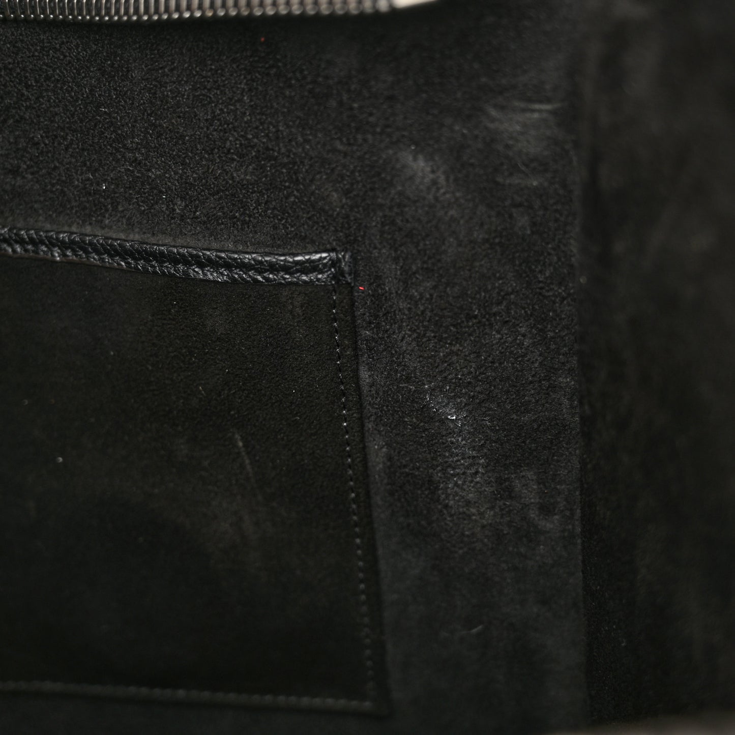 Drummed Calfskin Mini Luggage Black