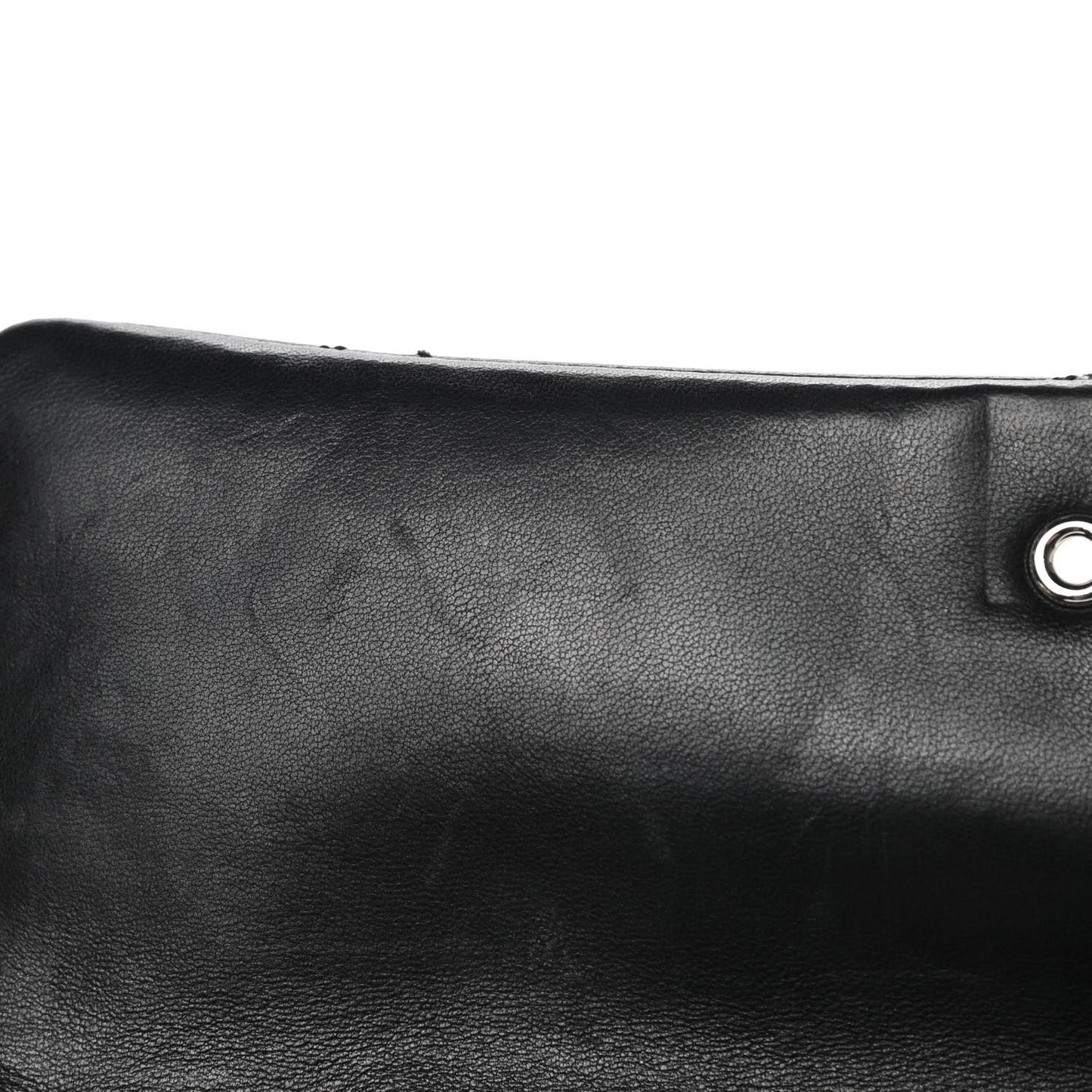 Lambskin Diamond Stitched CC East West Flap Black