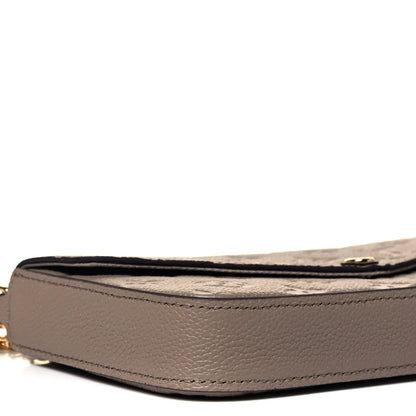 Louis Vuitton Empreinte Pochette Felicie Chain Wallet Tourterelle 8 of 9
