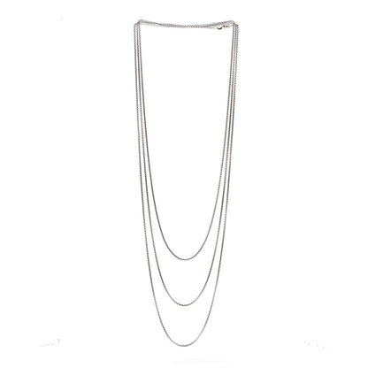 David Yurman Sterling Silver 14K Yellow Gold 1.7mm Box Chain Necklace 72" 3 of 4