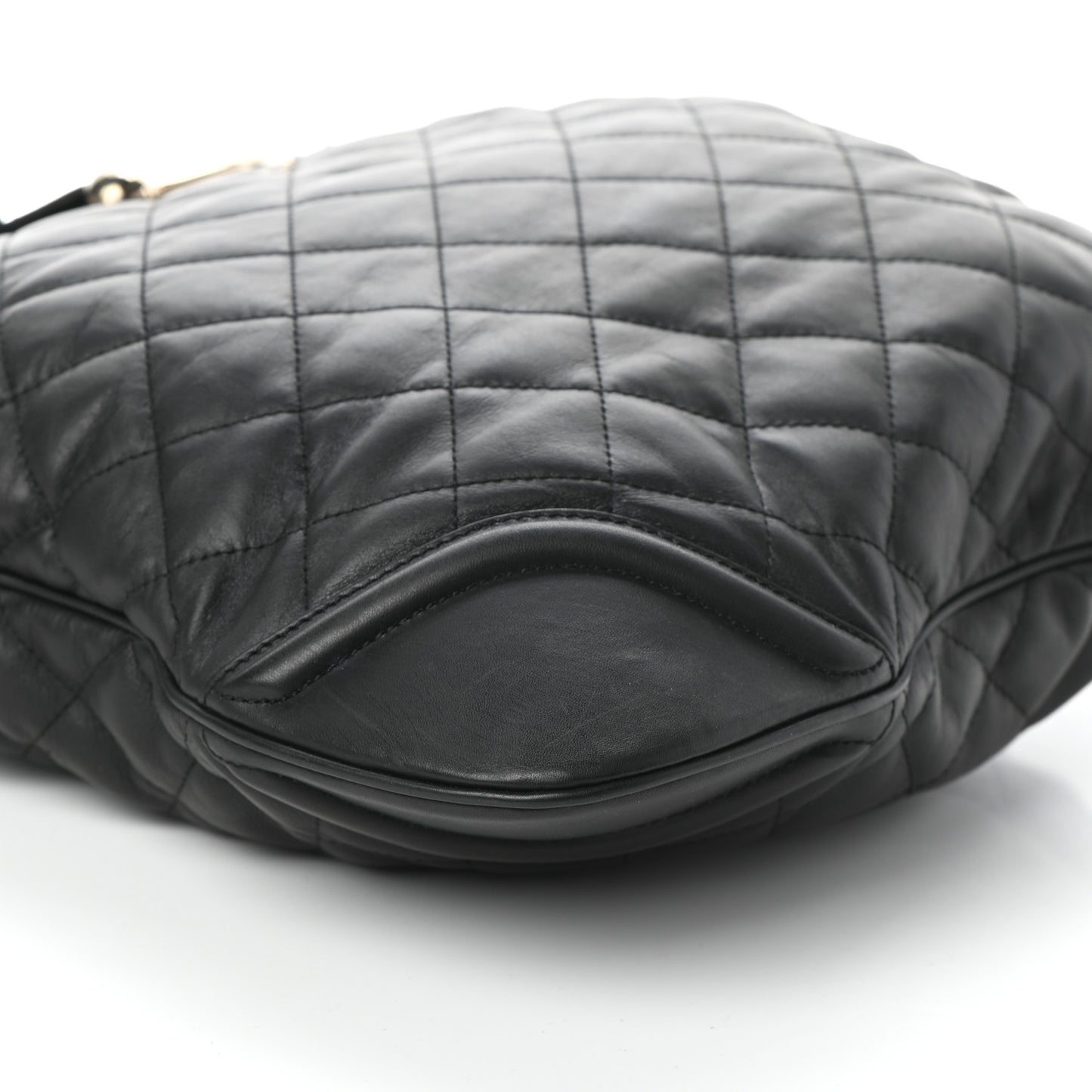 Calfskin Quilted Crossbody Bag Black