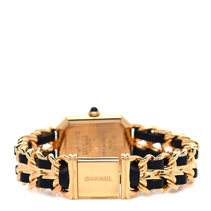Chanel Stainless Steel Lambskin 20mm Chain Premiere Quartz Watch Gold L 3 of 4