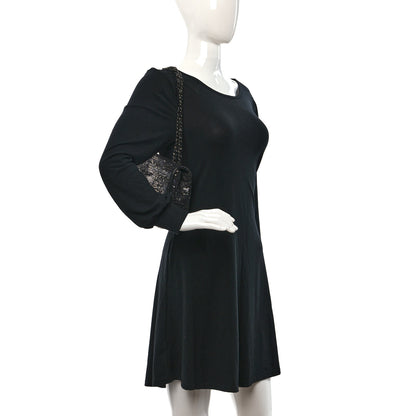 Chanel Sequin Lambskin Medium Moonlight on Water Flap Black 2 of 10