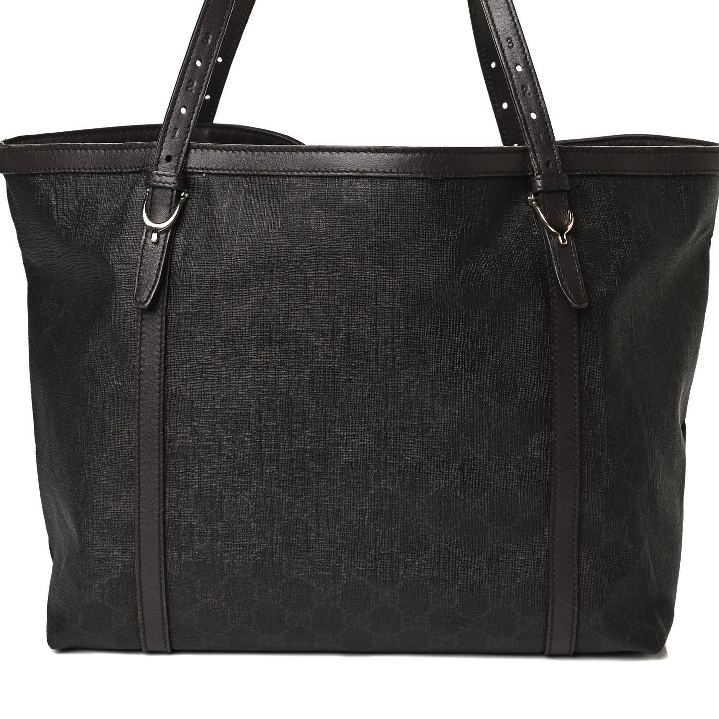 GG Supreme Monogram Medium Nice Tote Dark Brown