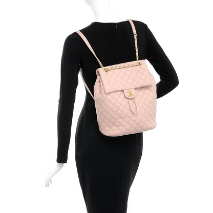 Chanel Lambskin Quilted Large Urban Spirit Backpack Light Pink 2 of 13