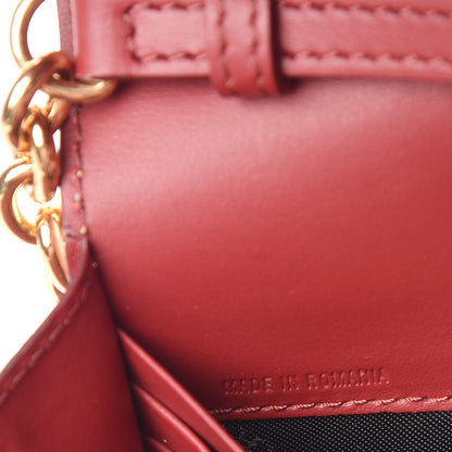 Burberry Vintage Check Henley Wallet On Chain Crimson 8 of 15