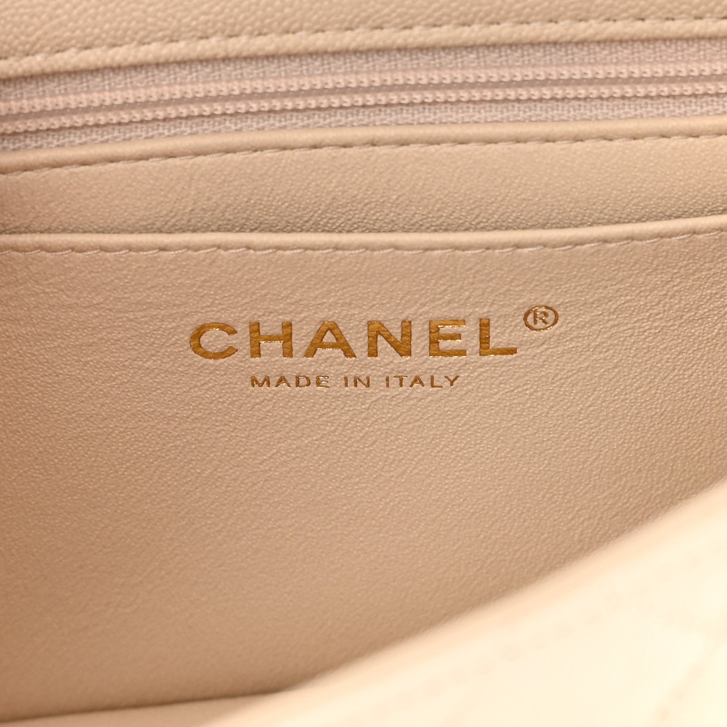 Chanel Caviar Quilted Mini Top Handle Rectangular Flap Beige 6 of 11