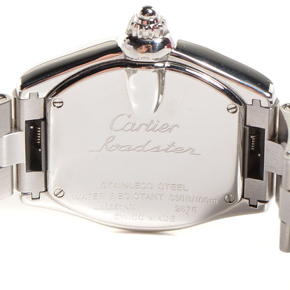 Cartier Stainless Steel Purple Mother of Pearl 31mm Roadster Quartz Watch 6 of 9