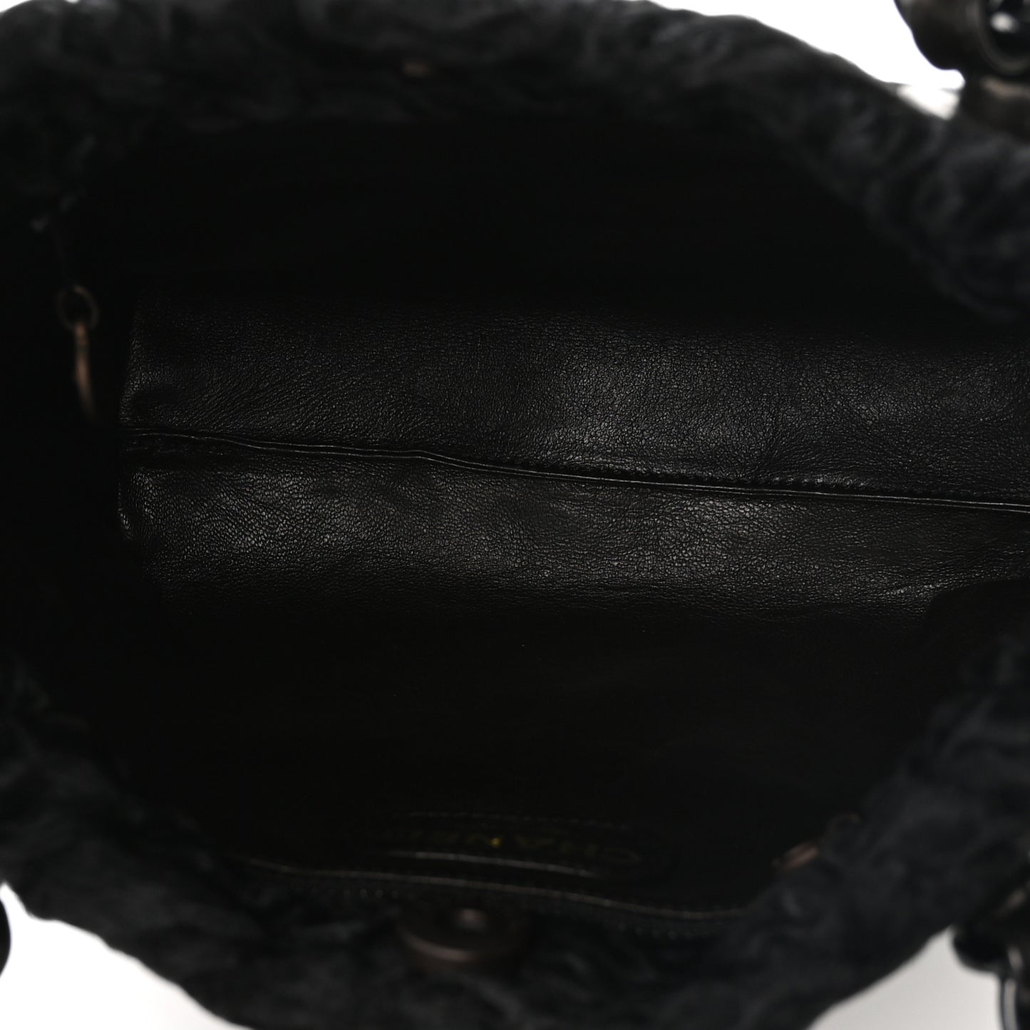 Persian Lamb Fur Tote Black