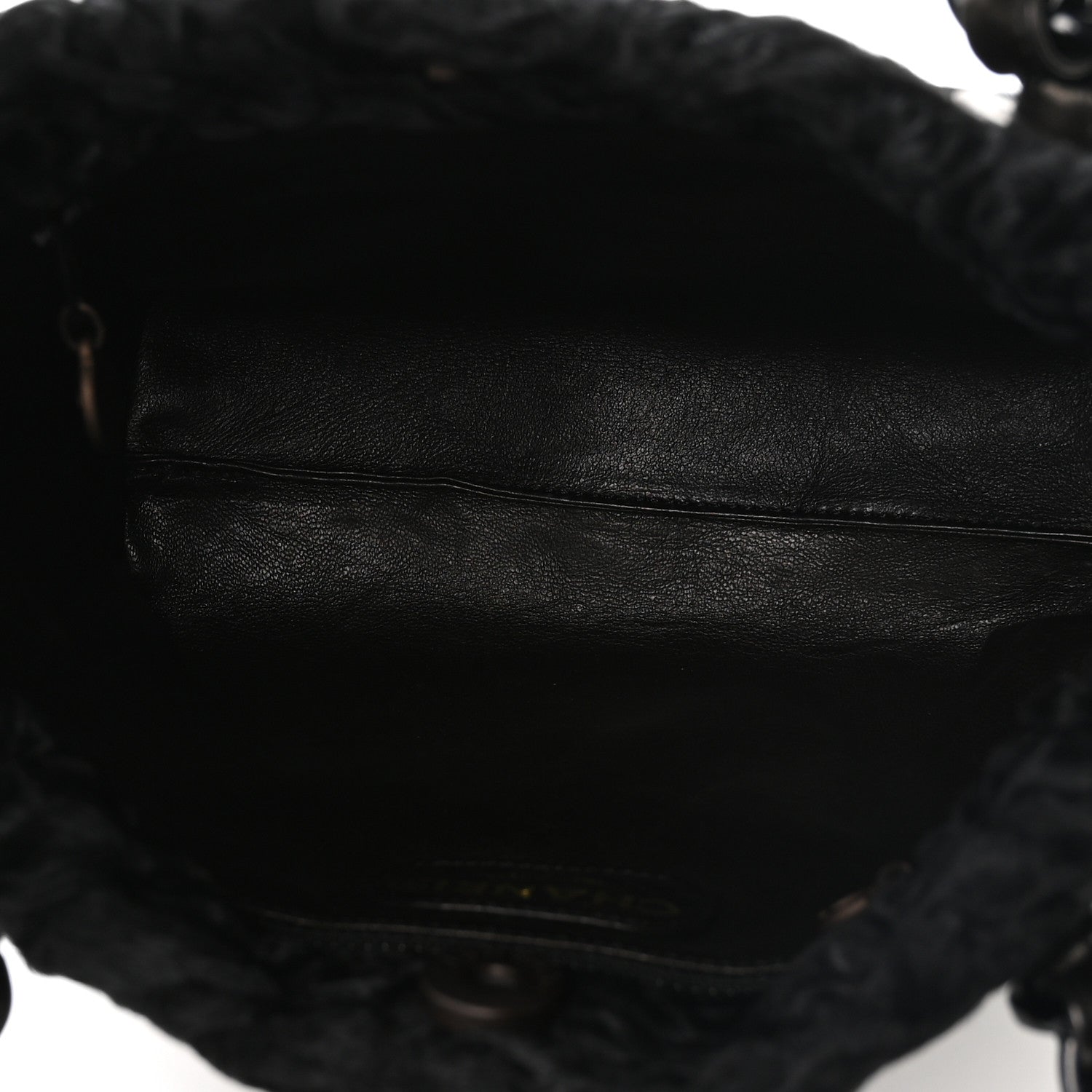 Chanel Persian Lamb Fur Tote Black 5 of 11