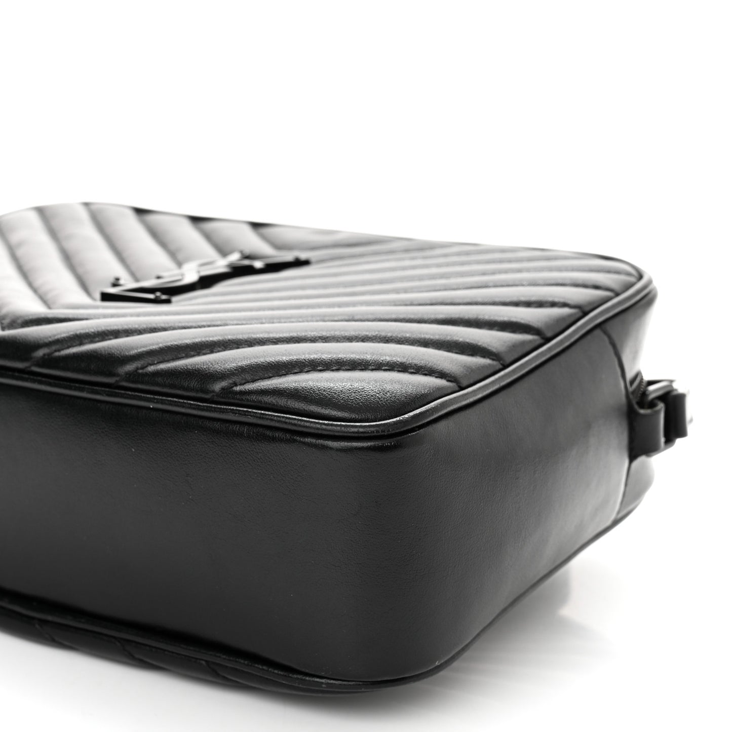 Calfskin Matelasse Monogram Monochrome Lou Camera Bag Black