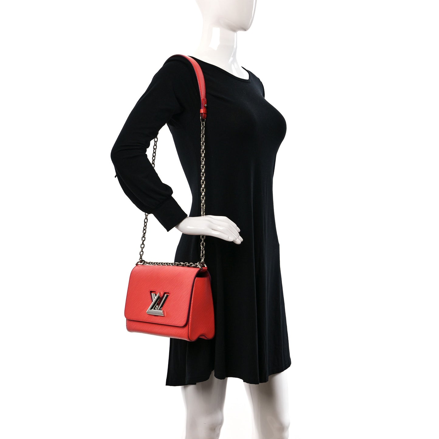 Epi Twist Shoulder Bag MM Coral