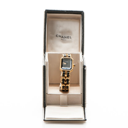 Chanel Stainless Steel Lambskin 20mm Chain Premiere Quartz Watch Gold M 8 of 8