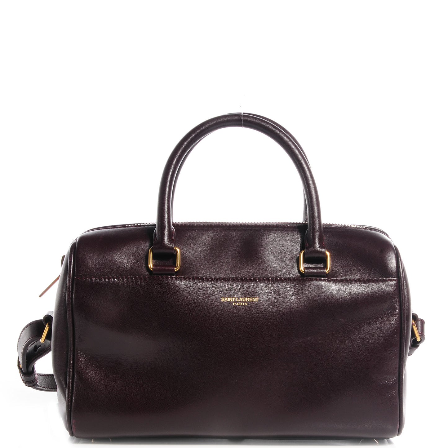 Calfskin Classic Baby Duffle Wine