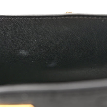 Hermes Ostrich Kelly Sellier Mini 20 Black 7 of 11