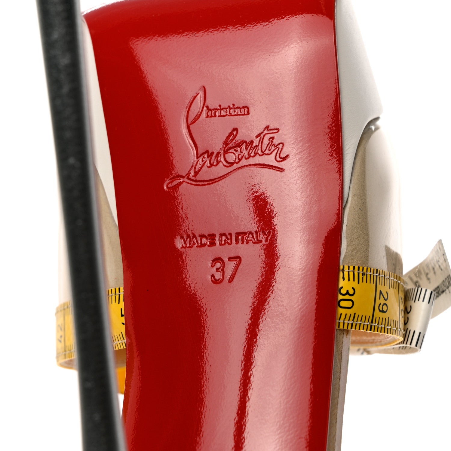 Christian Louboutin PVC Patent Ruban Calfskin Metricathy 150 Pumps 37 Transparent Yellow 7 of 10