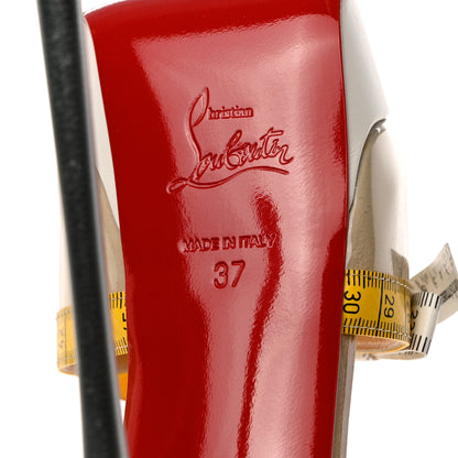 Christian Louboutin PVC Patent Ruban Calfskin Metricathy 150 Pumps 37 Transparent Yellow 7 of 10