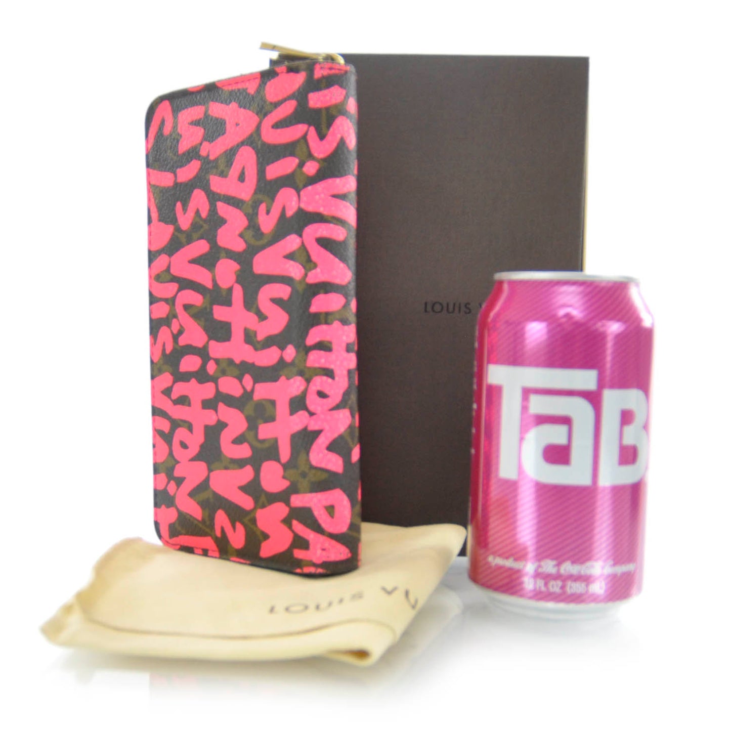 Monogram Graffiti Zippy Wallet Fuchsia
