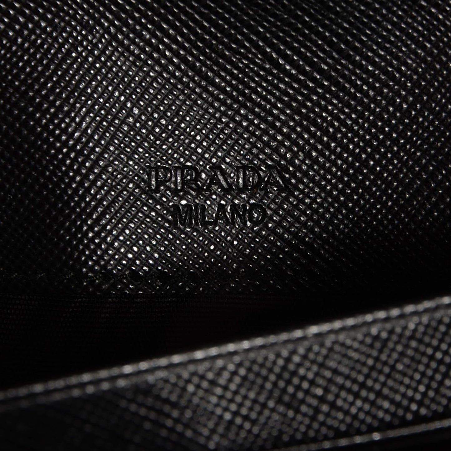 Saffiano Bow Continental Wallet Nero Black