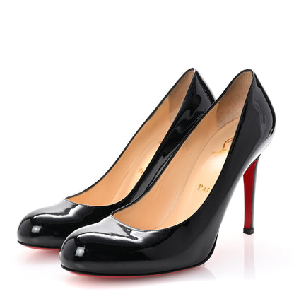 Christian Louboutin Patent New Simple 100 Pumps 39.5 Black 4 of 8