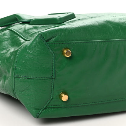 Bottega Veneta Paper Calfskin Maxi Intrecciato Medium Arco Slouch Racing Green 8 of 9