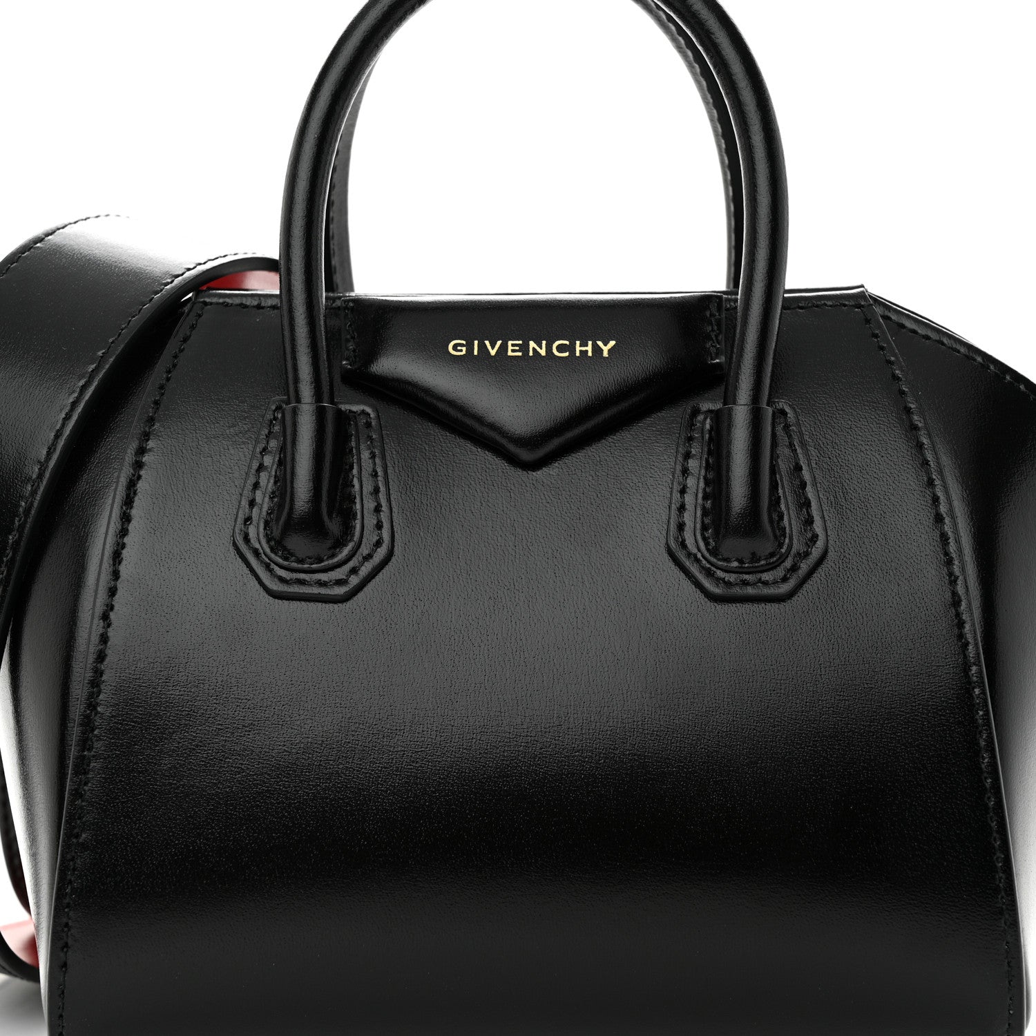 Givenchy Box Calfskin Toy Antigona Black Red 7 of 9