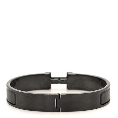 Hermes Matte Enamel Narrow Clic Clac HH Bracelet T5 So Black 3 of 4