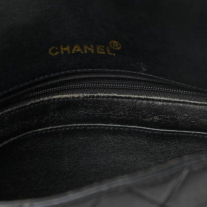 Chanel Lambskin Quilted CC Flap Shoulder Bag Black 12 of 18