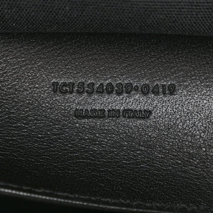 Saint Laurent Calfskin Crocodile Embossed Large Manhattan Shopper Tote Black 7 of 10