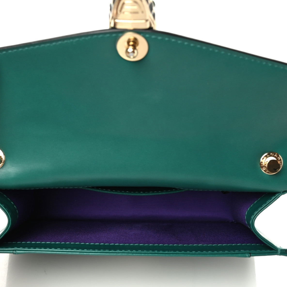 Bulgari Calfskin Serpenti Forever Crossbody Bag Emerald Green 6 of 7