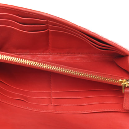 Miu Miu Nappa Matelasse Flap Wallet Fuoco 5 of 13