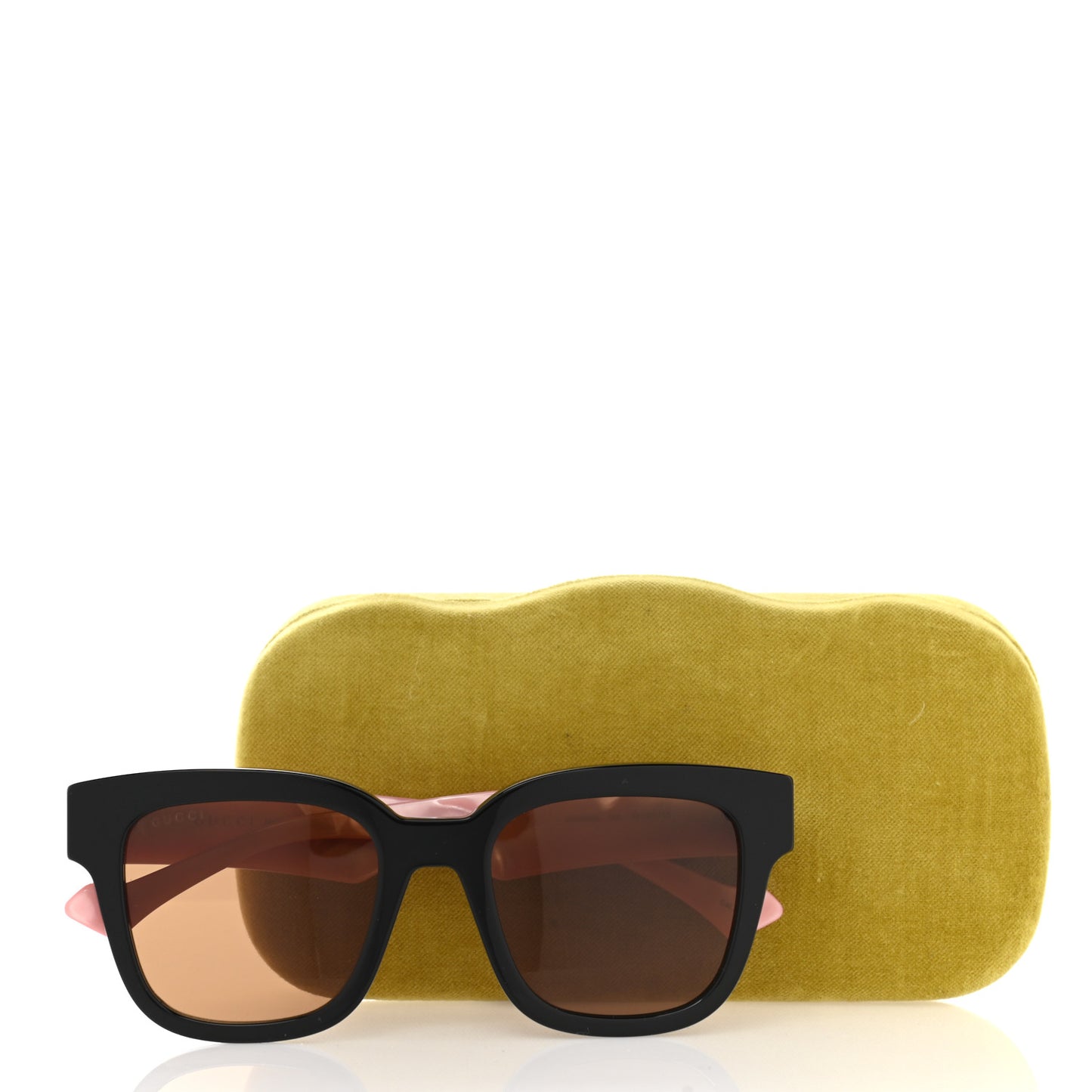 Rectangle 52mm Frame Sunglasses GG0998/S Black Pink