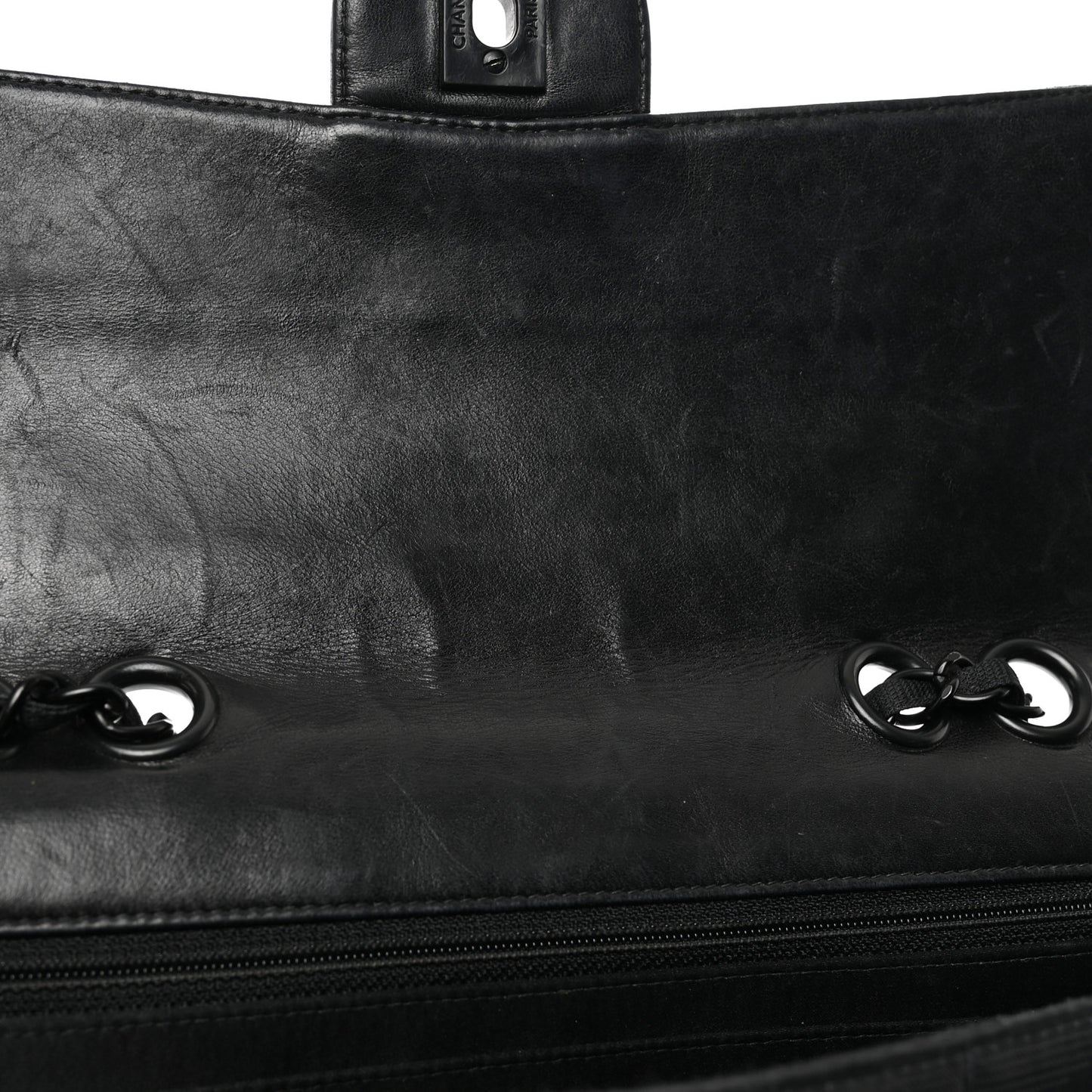 Nylon Medium Travel Flap Black