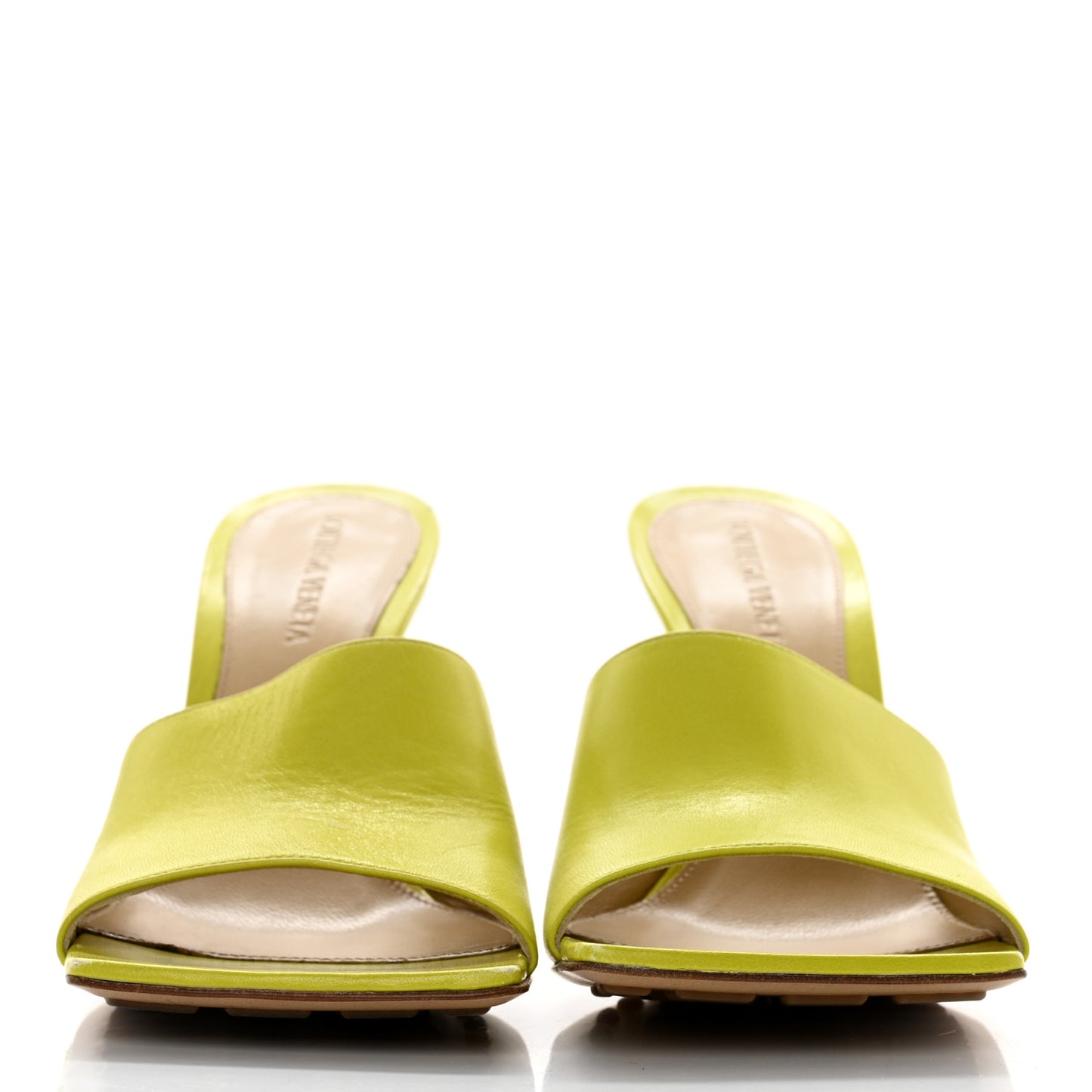 Lambskin Stretch Wedge 90mm Sandals 37 Kiwi