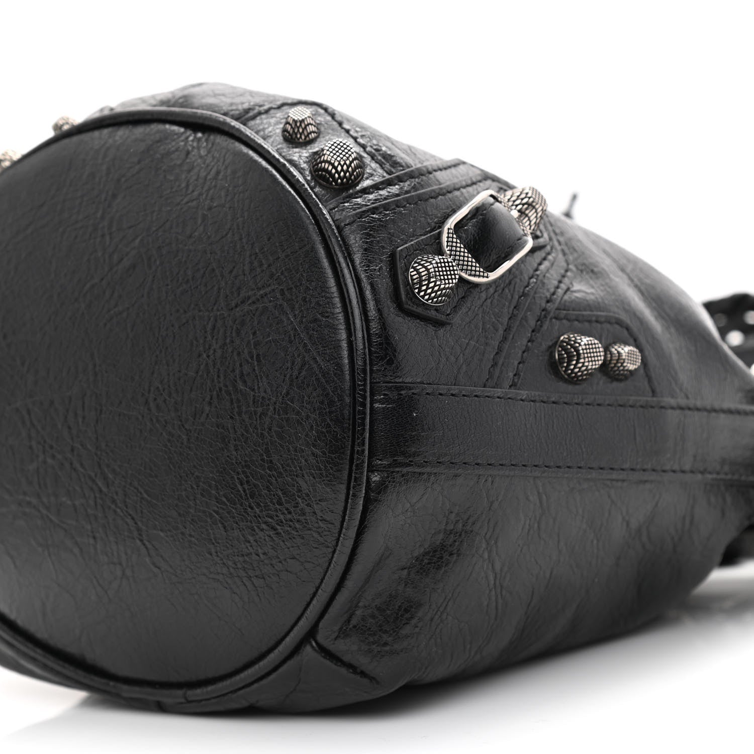 Balenciaga Agneau Arena Le Cagole Bucket Bag XS Black 10 of 10