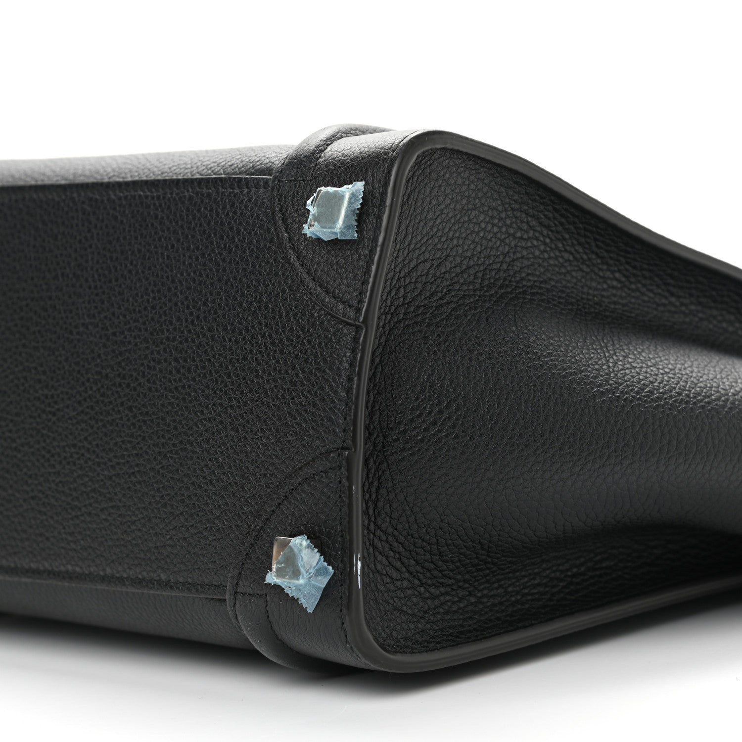 Celine Drummed Calfskin Micro Luggage Black 9 of 9
