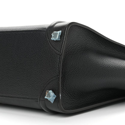 Celine Drummed Calfskin Micro Luggage Black 9 of 9